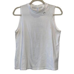 Beachbody White Mockneck Workout Athletic Tank Top S Form Check​​​​​​​​​​​​​​​